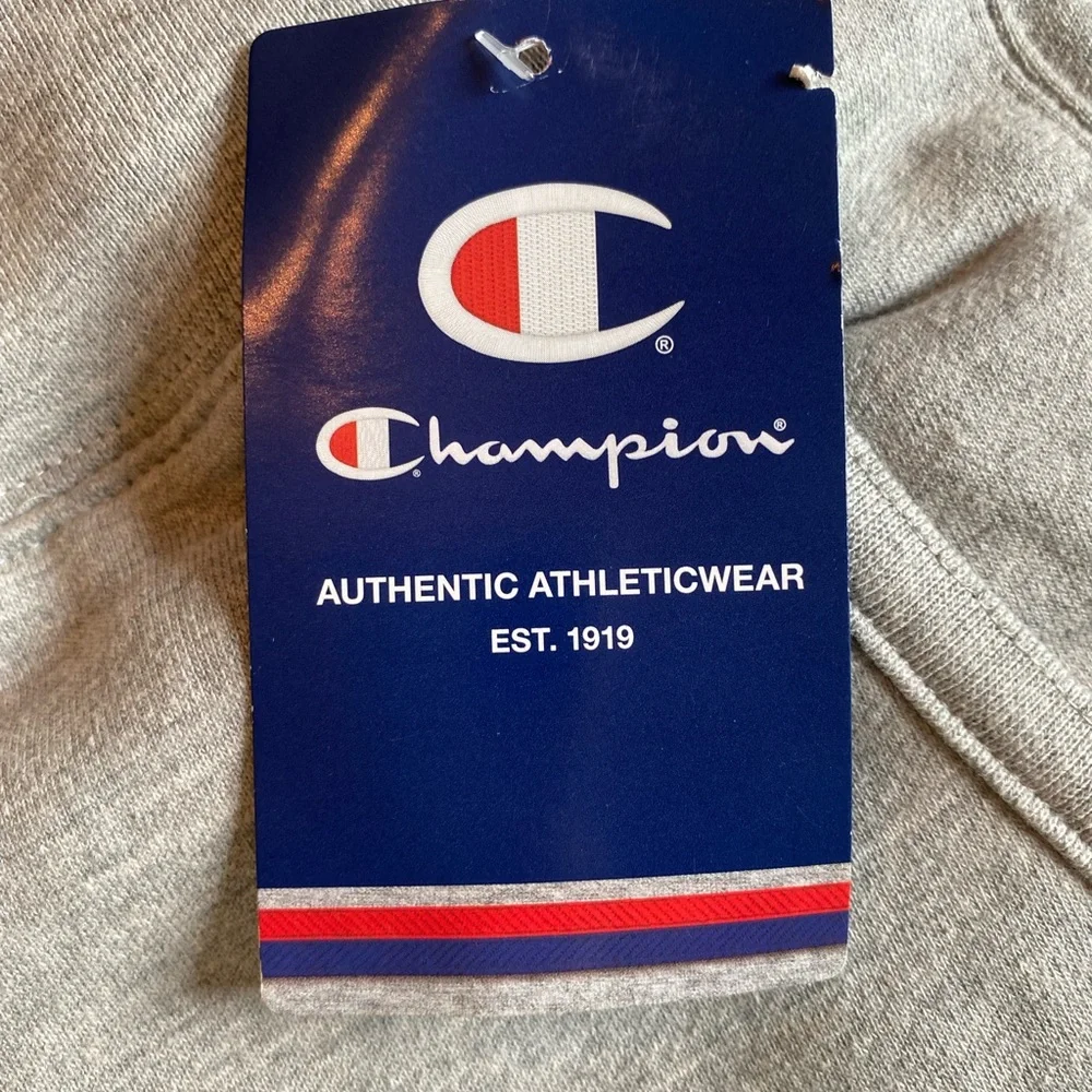 Champion Light Gray Drawstring Waist Sweatpants